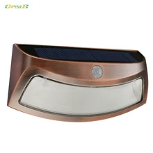 Ip65 Водонепроницаемый открытый сад светодиодный солнечный свет настенный светильник шаг светильник с датчиком движения Сенсор