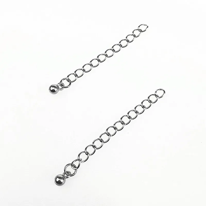 COMEOWN 20pcs Metal Extended Tail Chains Entension Chain for Necklace