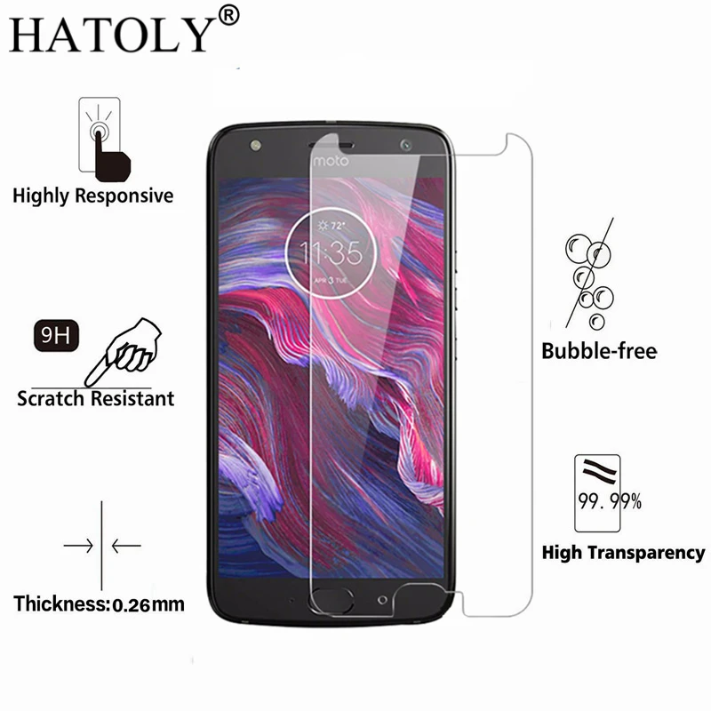 2PCS Tempered Glass For Motorola Moto X4 Screen Protector for Motorola