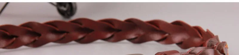 FAJARINA Ladies Fashion Design Pure Cow Skin Leather Belt Retro Styles Weave All-match Manual Cowhide Belts for Women N17FJ225 ladies belt