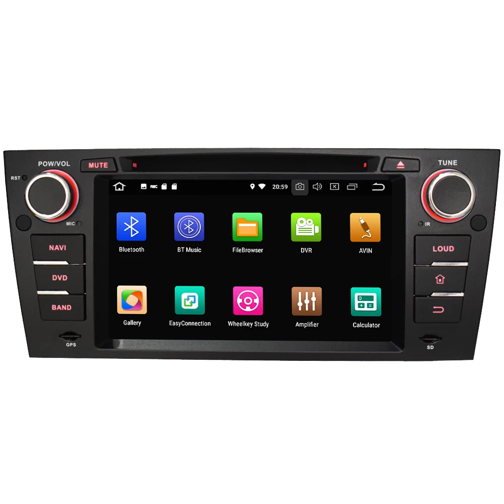 Excellent 7" Octa Core 4G WIFI Android 8.1 4GB RAM 64GB ROM RDS Car DVD Multimedia Player Stereo Radio For BMW E90 E91 E92 E93 2005-2012 1