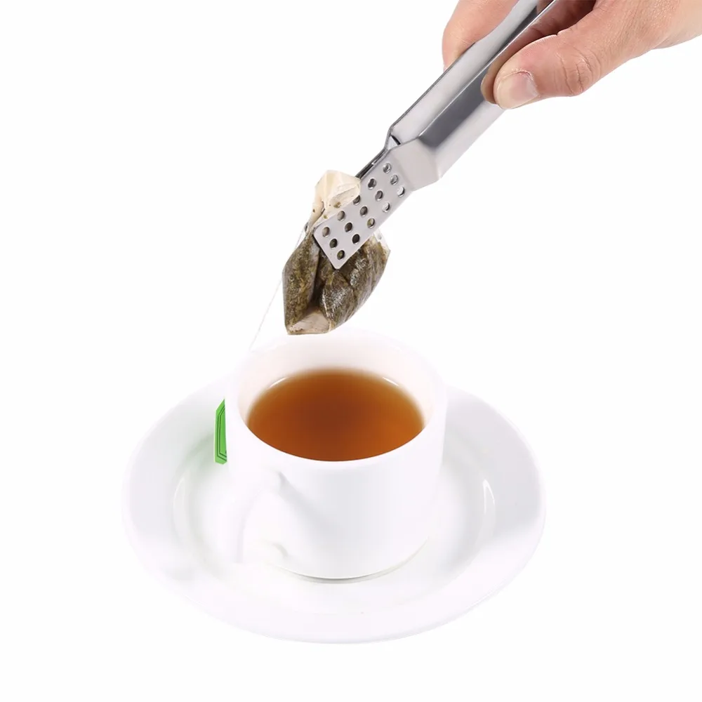 Tea Bag Clip Heat Resistant Mini Food Tong Food Clamp Teabag Squeezer