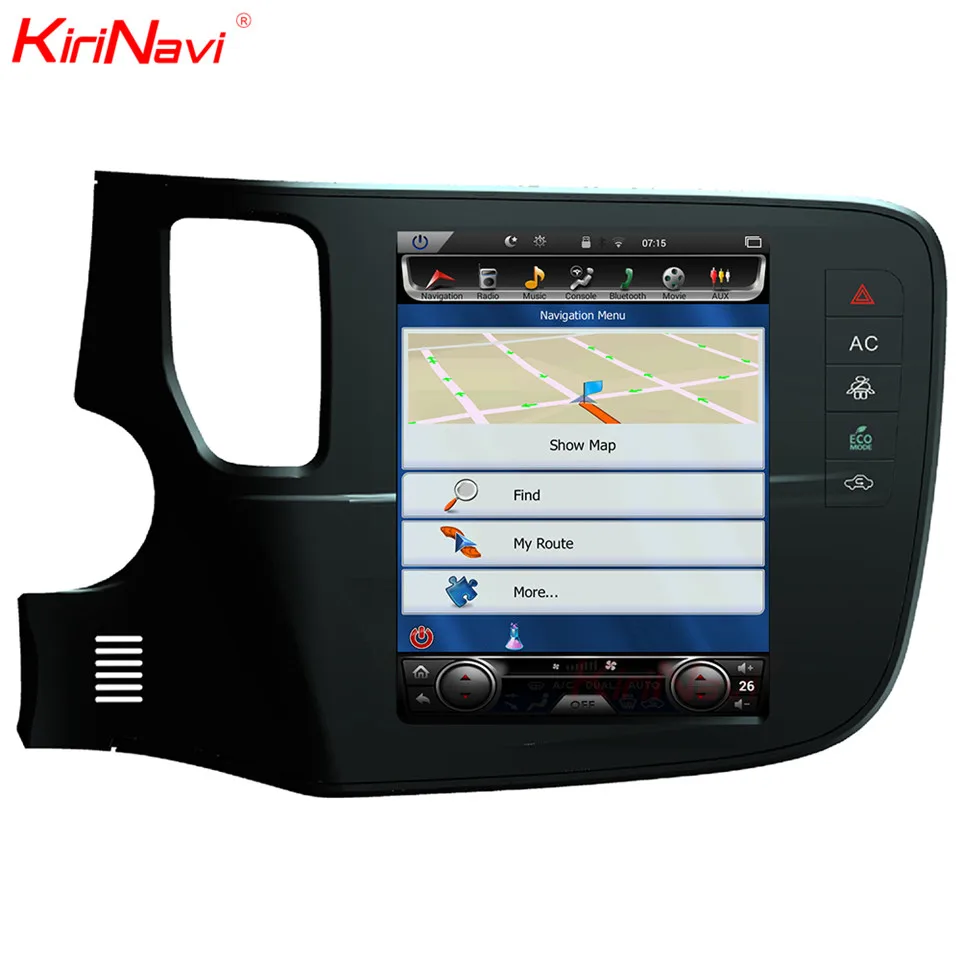 Sale KiriNavi Vertical Screen Tesla Style Android 6.0 10.4 Car Multimedia Player For Mitsubishi Outlander Radio Navigation SystemsGPS 0