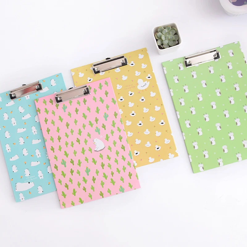 

Korea creative high quality file folder student paper folder writing pad multifunctional practical office supplies random color