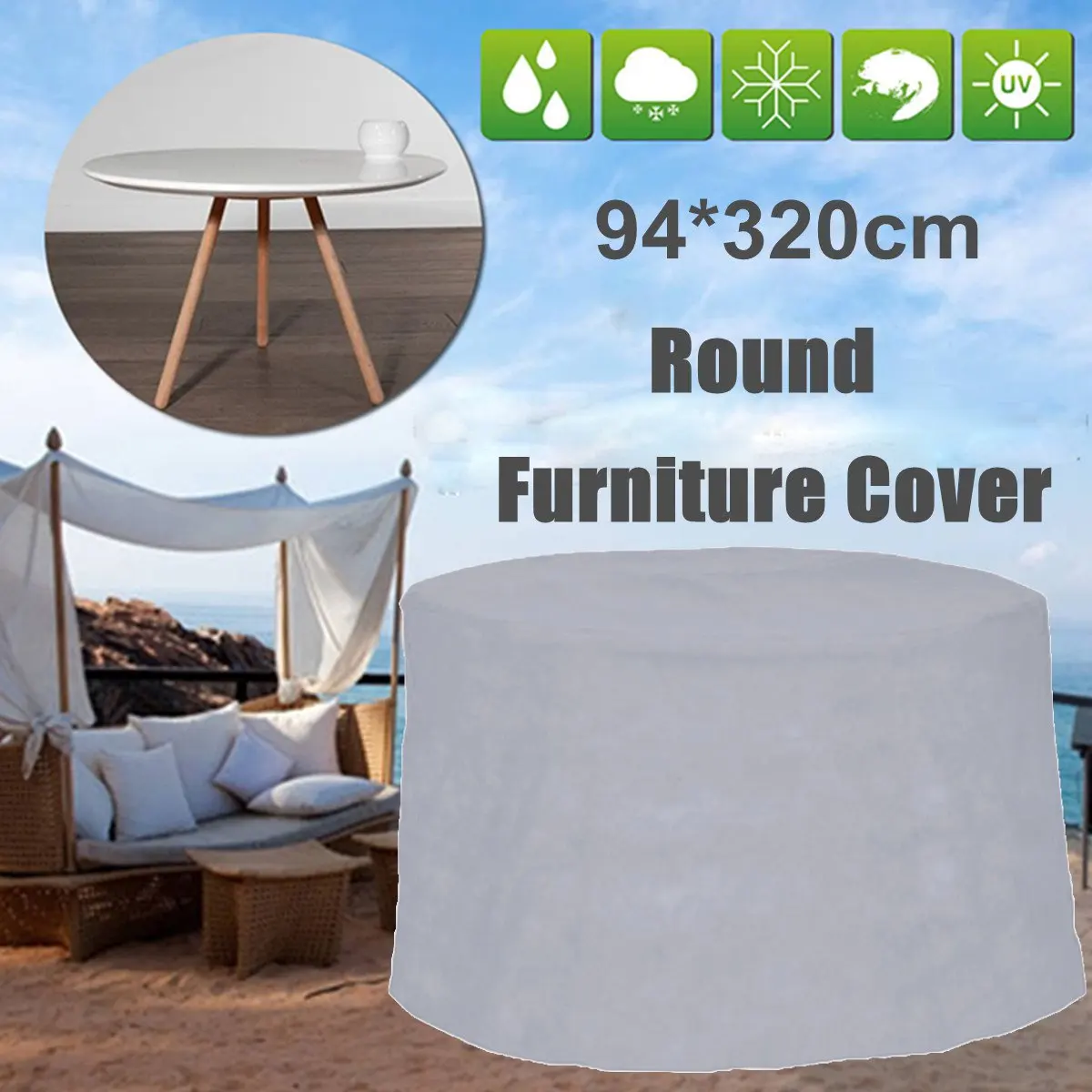 

Outdoor Garden Patio Furniture Cover Waterproof Dustproof Desk Table Chair Cover For Sofa Table Chair Dust Proof Cover Protect