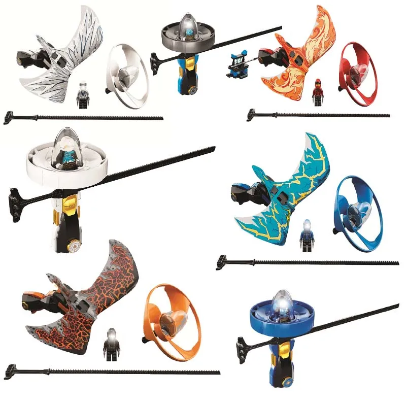 

Spinning Flying Ninja Zane Cole Lloyd Action Figures Building Blocks Toys Gifts Compatible Legoinglys Ninjagoinglys