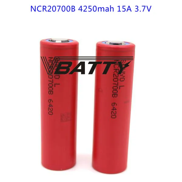 

100% original for SANYO 20700B battery high quality 20700 4250mAh NCR20700B high rate battery (1 pc)