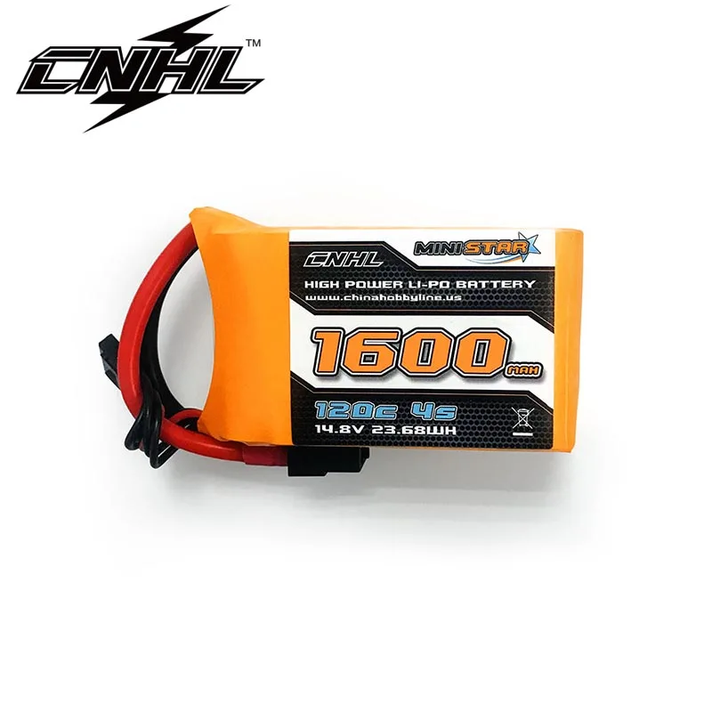 

CNHL MiniStar 1600mAh 4S 14.8V 120C Lipo Battery