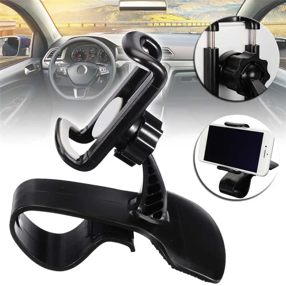 

Mayitr Universal 360 degree Car HUD Design Dashboard Mount Stand Holder Adjustable Mobile Cell Phone GPS For iphone XS XR Max