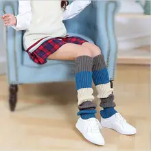 Модные красивые женские носки в полоску; толстые изысканные Вязаные гольфы выше колена; влагостойкие носки; Soxs# Y2