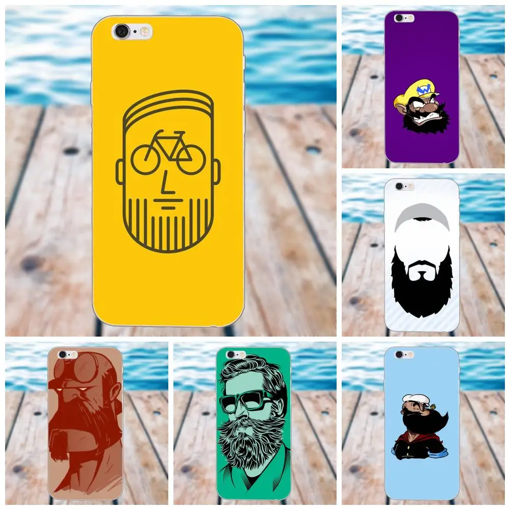 

Geek Bearded Artist For Apple iPhone X 4 4S 5 5C SE 6 6S 7 8 Plus Galaxy Grand Core II Prime Alpha Soft TPU Mobile Case