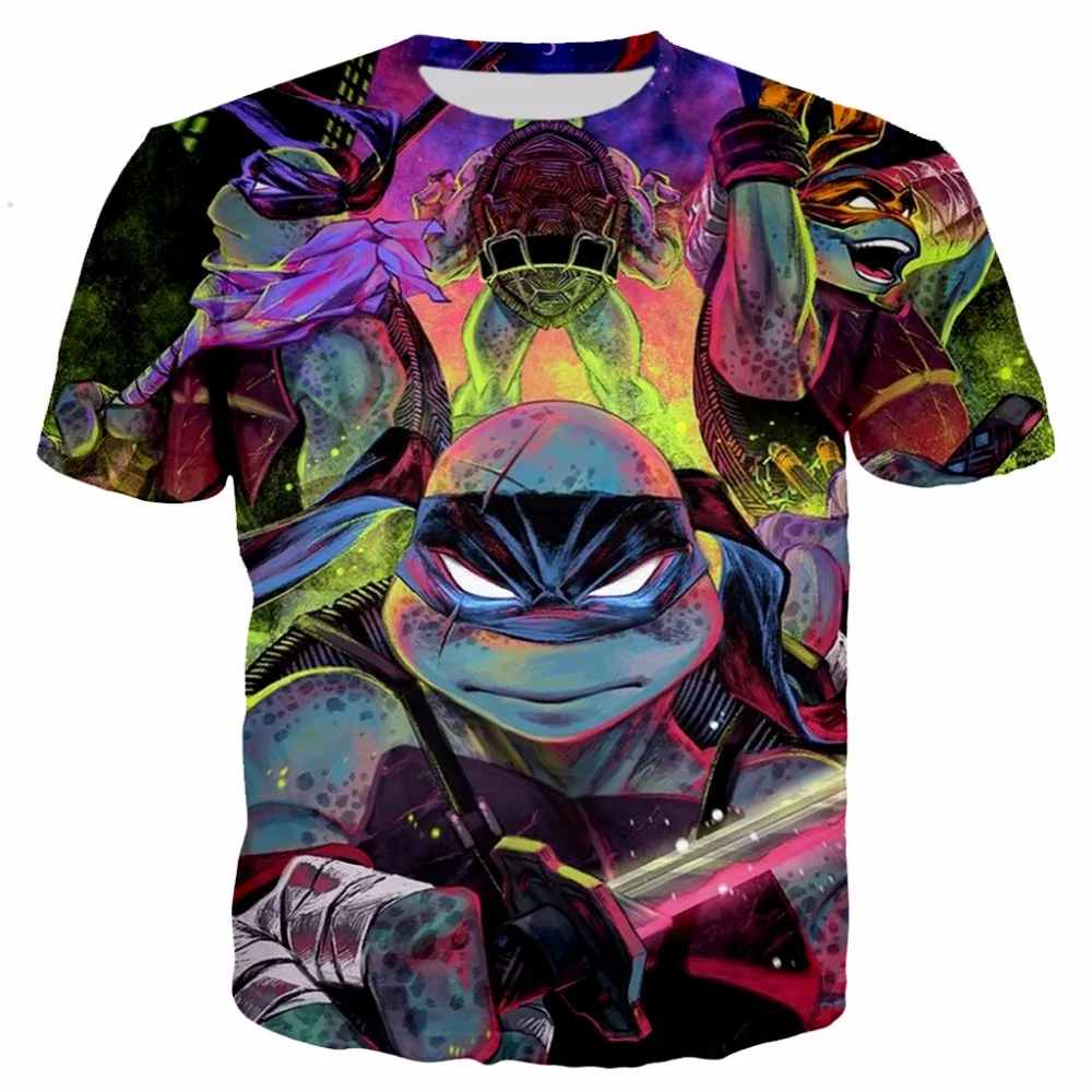 

Anime 3d print Kids Summer t shirt Teenage Mutant Ninja Turtle Harajuku tee rick morty Funny t shirts homme tshirt MNTH men tops