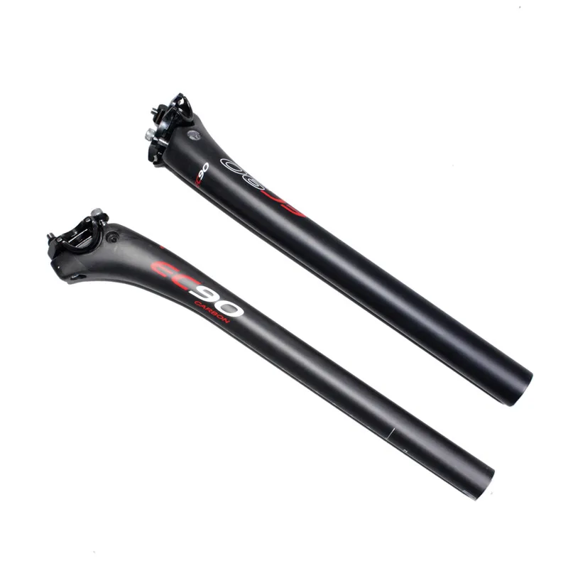 

EC90 UD carbon fiber bicycle seatpost MTB road bike parts seat post matte 27.2/30.8 /31.6 *350MM glossy cycling parts setback