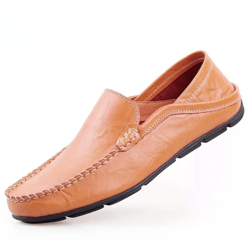 

New spring and autumn men's lazy large size peas men's shoes fashion breathable comfortable casual men's leather shoes sneakers