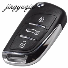 Jingyuqin ключ флип изменение Оболочки чехол для Toyota Prius Vios Camry RAV4 Highlander Corolla Корона COROLLA EX для Mazda