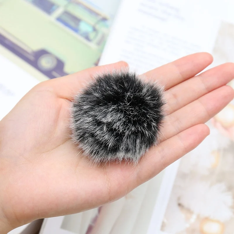 Universal Lavalier Microphone Furry Windscreen Fur Windshield Wind Muff Soft For SONY RODE BOYA Lapel Lavalier Mic 5mm