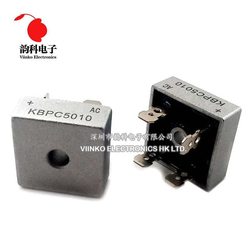 

2PCS KBPC5010 50A 1000V Diode Bridge Rectifier kbpc5010