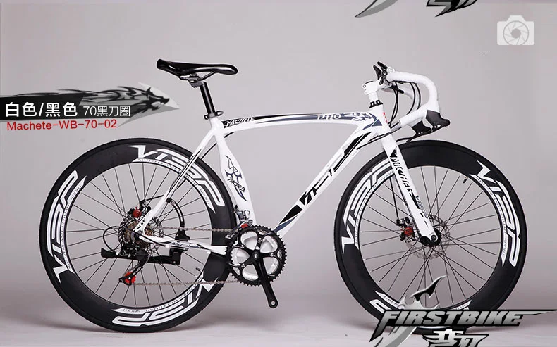 Discount New Brand Road Bike Aluminum Alloy Frame Dual Disc Brake 14 Speed Bicycle Outdoor Sports Cycling Racing Bicicleta 18