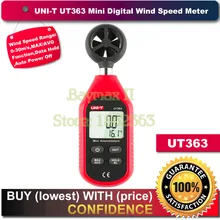 UNI-T UT363 Mini Digital Wind Speed Meter Pocket Anemometer Speed Temperature Tester Thermometer 5 in 1 environment meter thermometer hygrometer anemometer wind speed sound level light meter air velocity humidity tester