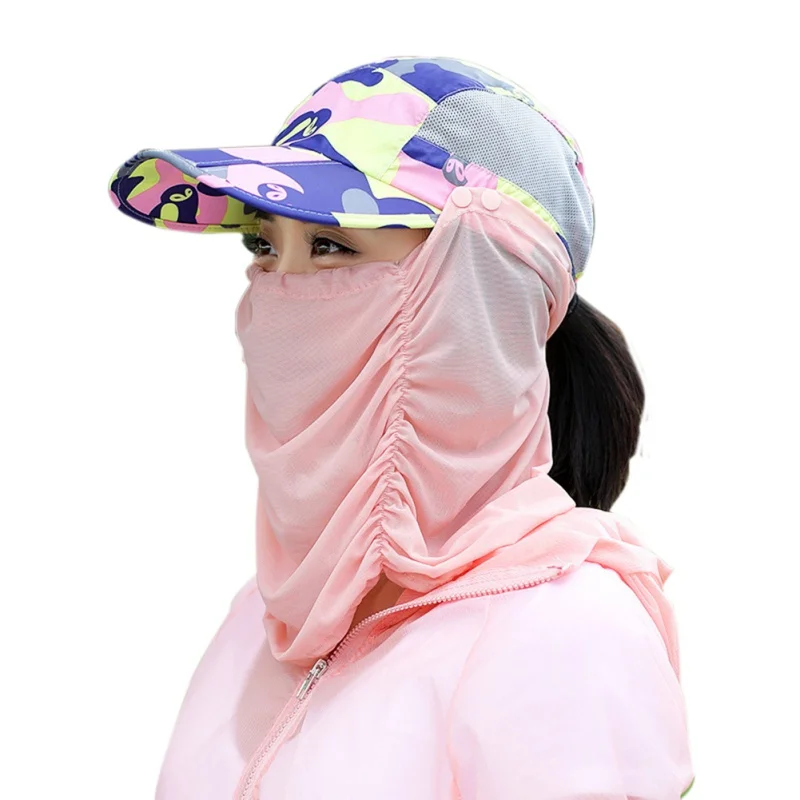 

Cycling cap bandana men and women anti-UV visor outdoor breathable and quick-drying folding portable