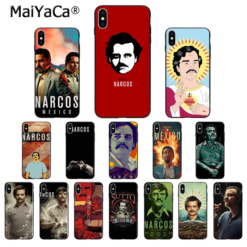 MaiYaCa Narcos pablo escobar Силиконовый ТПУ мягкий черный чехол для телефона iPhone 6S 6plus 7 7plus 8