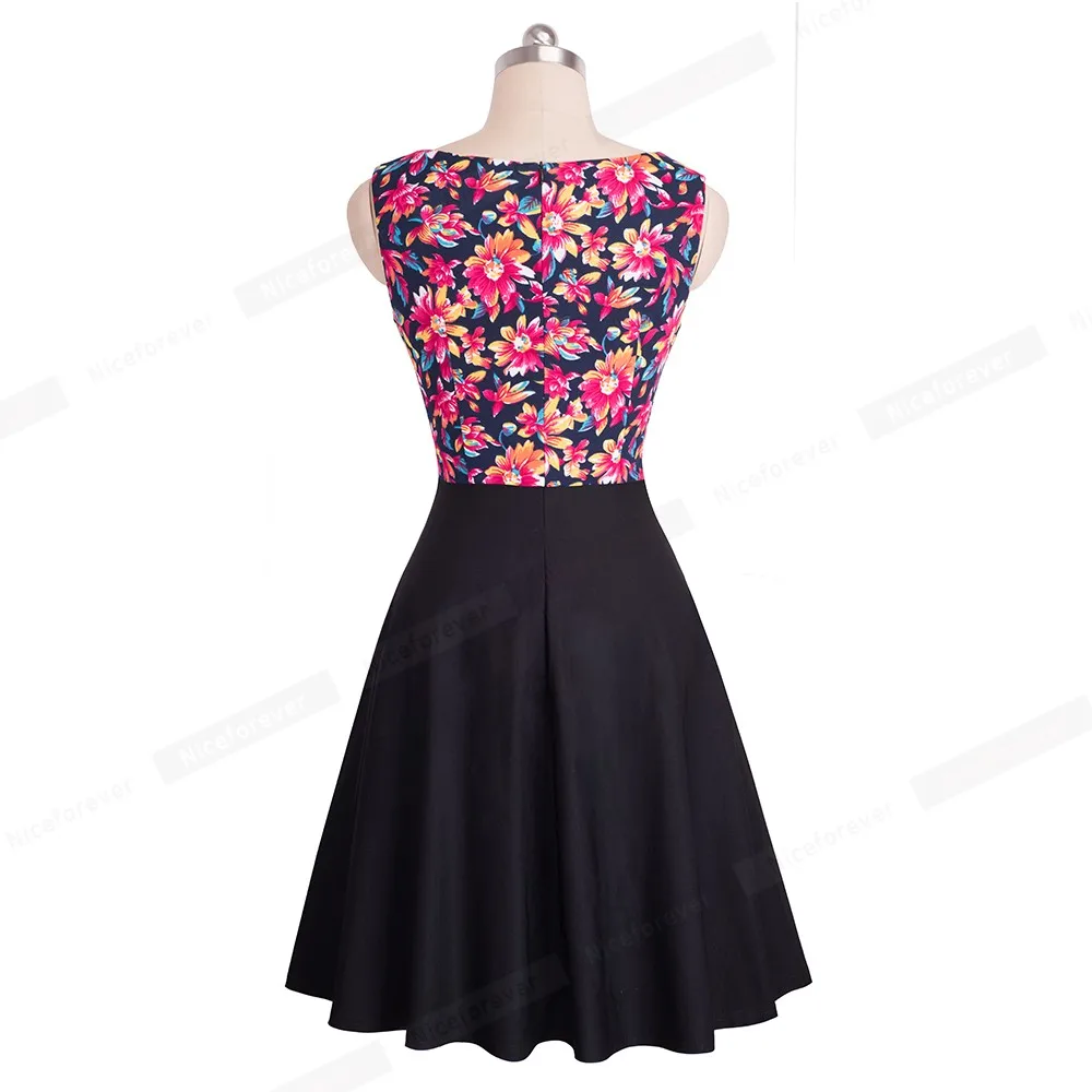 Женское винтажное платье туника без рукавов HA082|summer dress|a-line dressdress vintage |