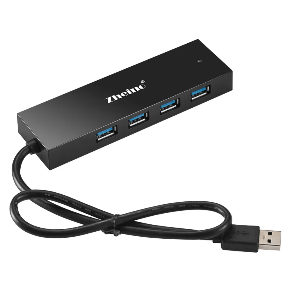 Zheino 4 Ports USB 3.0 Data USB Hub High Speed for PC