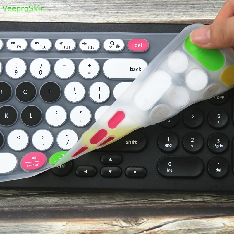 Ультратонкий силиконовый защитный чехол для клавиатуры ноутбука Logitech K780