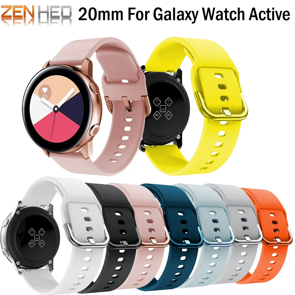 Силиконовый спортивный ремешок для часов samsung Galaxy Watch активный ремешок Galaxy 42 мм ремешок классический S2 спортивный 20 мм для Garmin 645 ремешок для часов