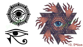 

Waterproof Temporary Tattoo Sticker on body Apollo sun totem tattoo God's eye tatto stickers flash tatoo fake tattoos for men