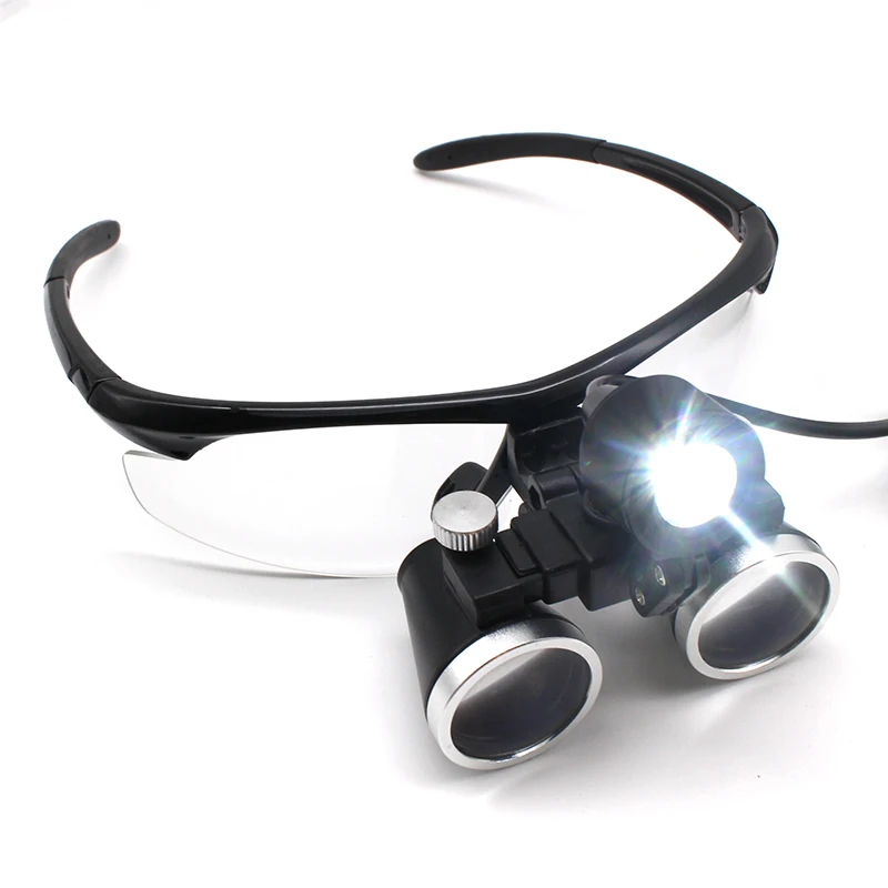 Binocular Dental Loupe Surgical Magnifier Dental Headlight LED Dentists