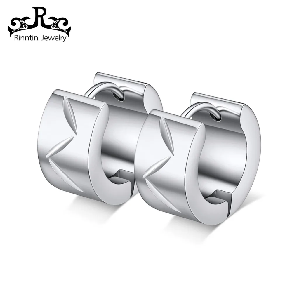 

ORSA Jewels stainless steel Stud Earring With Geometric Shape Silver Color leaf Shape Wonderful Fashion Jewelry DGTE107