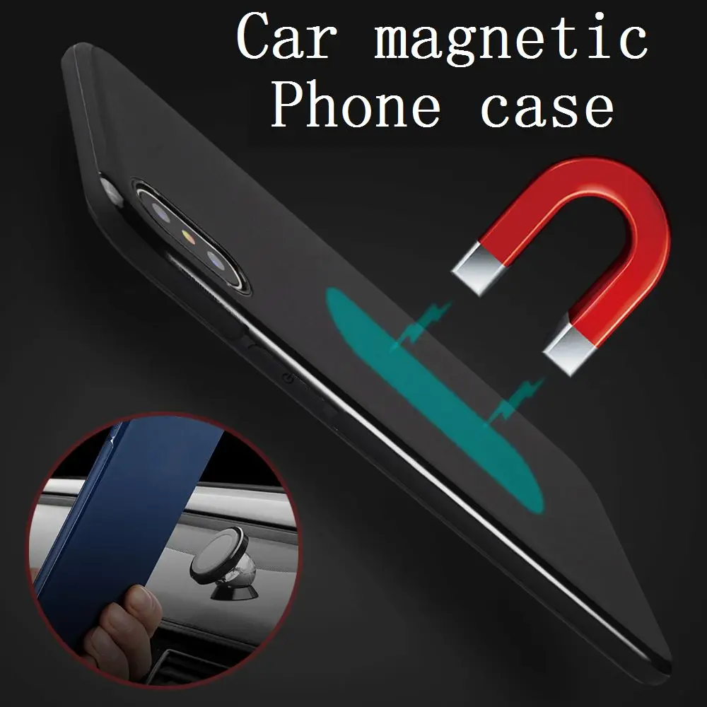 

Magnetic Case For Huawei P20 Pro P20 Case Magnetic Soft Silicone Magnet Funda For Car Phone Holder Coque For Huawei P20 lite