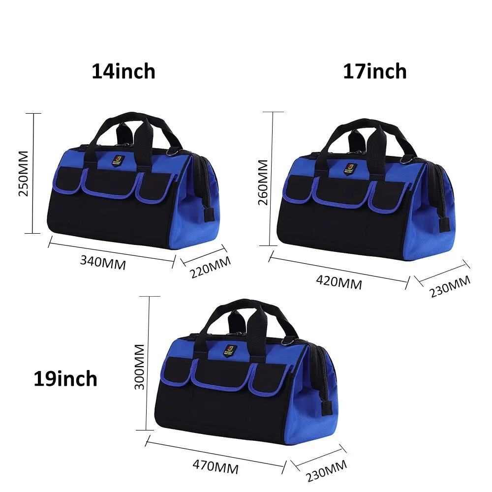 Multifunctional Tool Bag Large Capacity Oxford Cloth Toolkit for Plumber and Electrician One-shouldered Portable Dual-use Bag