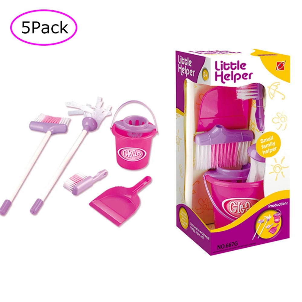 

Baby Role Play Toys Housekeeping Cleaning Mini Simulation Mop Broom Bucket Swab Children Role Playing Creative Educational Toy