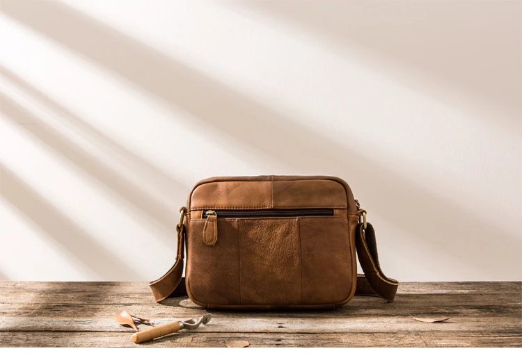AETOO, оригинальная ретро кожаная мужская сумка, простая ручная роспись, матовая кожа, сумка через плечо, сумка через плечо