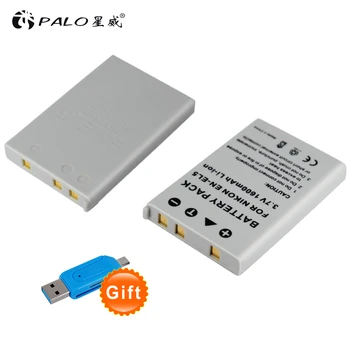 

2pcs PALO camera battery 3.7v 1600mah li ion EN-EL5 EL5 rechargeable battery for NIKON P500 P5100 P520 P6000 S10 COOLPIX_P100