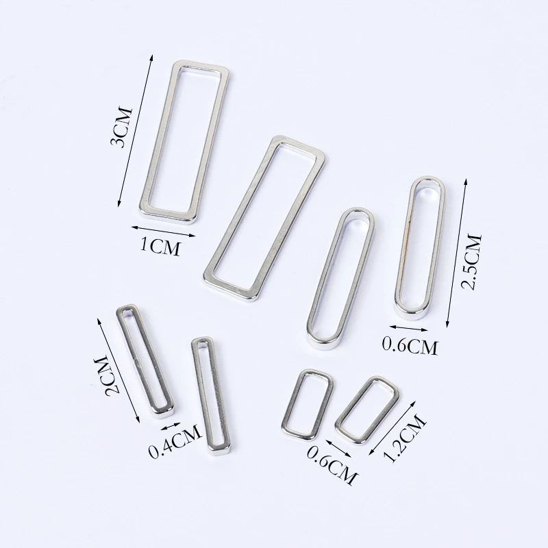 

10pcs Gold Silver Metal Rectangle Charms Pendants Connectors DIY Stud/Drop Earrings Making Accessories Women Jewelry Findings