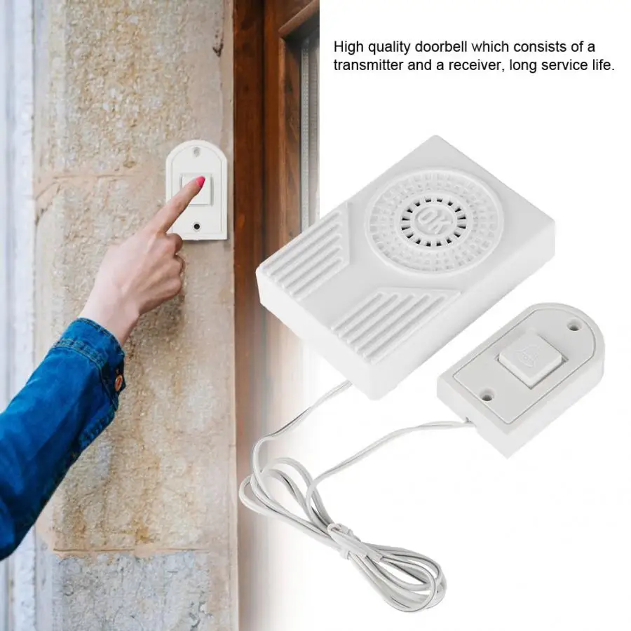 

Homesafe Electronic Wired Button Door Bell Alarm Home Security on Sale Hot