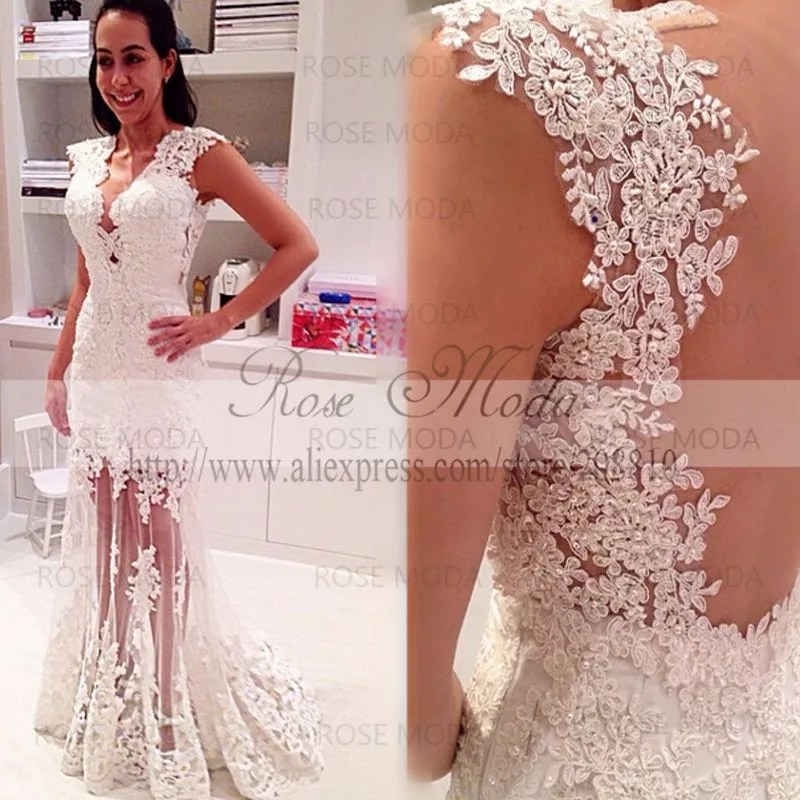 lace reception dressc