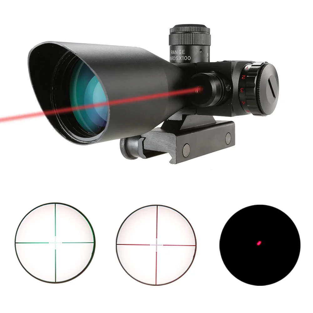 

2.5-10X40 Hunting Rifle Scope Riflescope Green Red Dual Illuminated Reticle Tactical Riflescope Hunting Optics Sight Rifle Scope