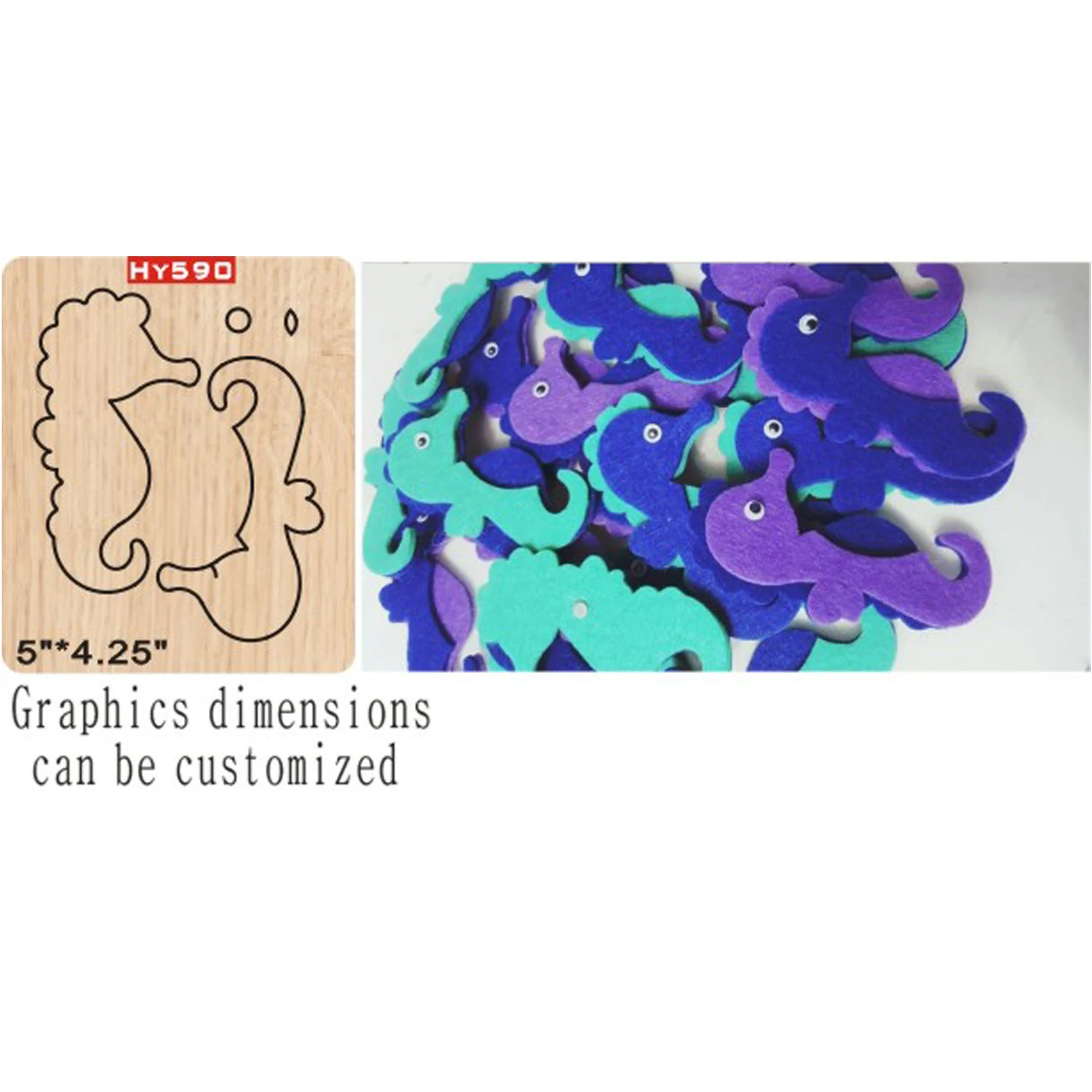 

Seahorse cutting dies 2019 die cut &wooden dies Suitable for common die cutting machines on the market
