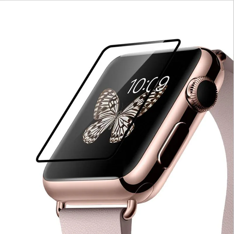 

Full Coverage Tempered Glass Protective Film Guard For iwatch Apple Watch Series 1/2/3 38mm 42mm Display Screen Protector Cover