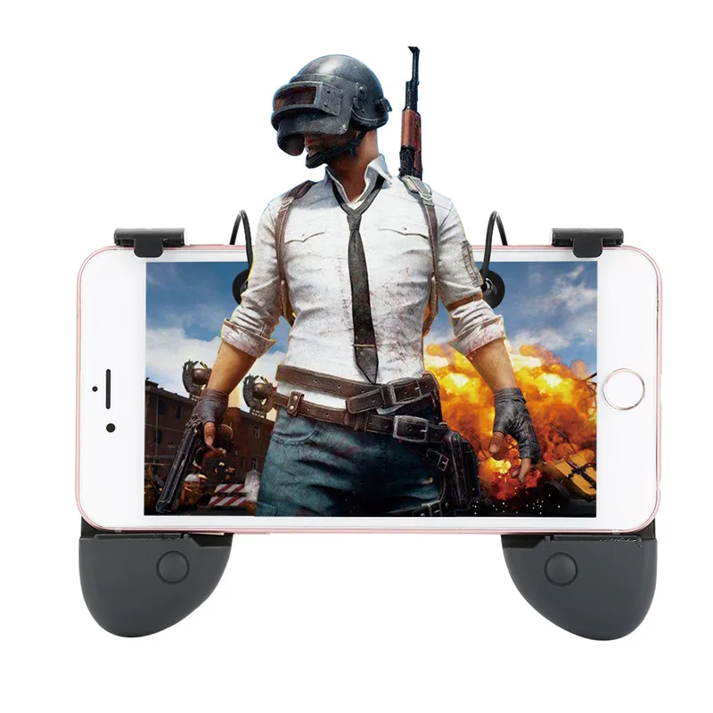 

For PUBG Controller Game Trigger Cell Phone Mobile Controller Fire Button Gamepad L1R1 Aim Key Joystick for iphone Android