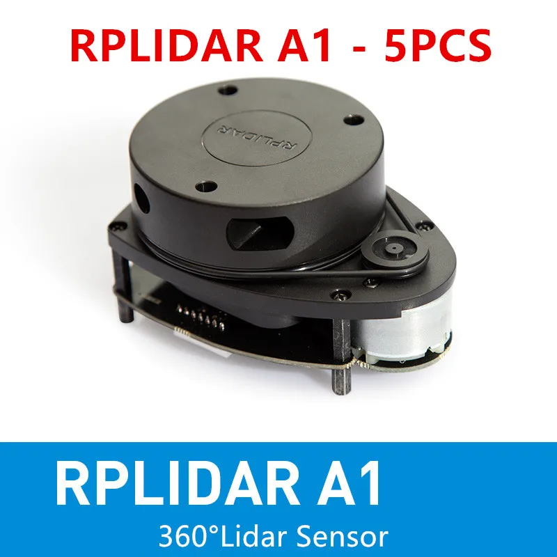 

5 Pieces Slamtec RPLIDAR A1 2D 360 degree 12 meters scanning radius lidar sensor scanner for obstacle avoidance and navigation