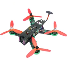 210mm 3 K Carbon Fiber FPV RTF QAV210 Racing Drone Quadcopter dengan Kompas Barometer Fungsi kamera 700tvl 30A ESC