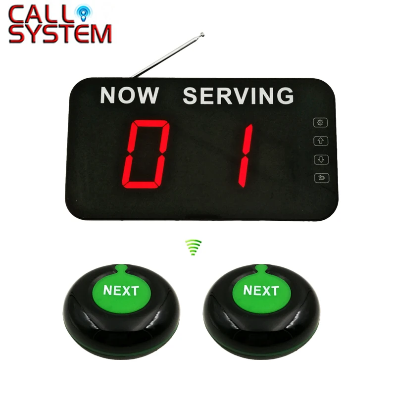 

Number Calling System Take A Number System Wireless Queue Management System (2 button +1 display)
