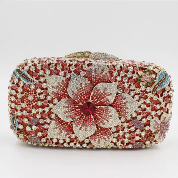small pink clutch bag