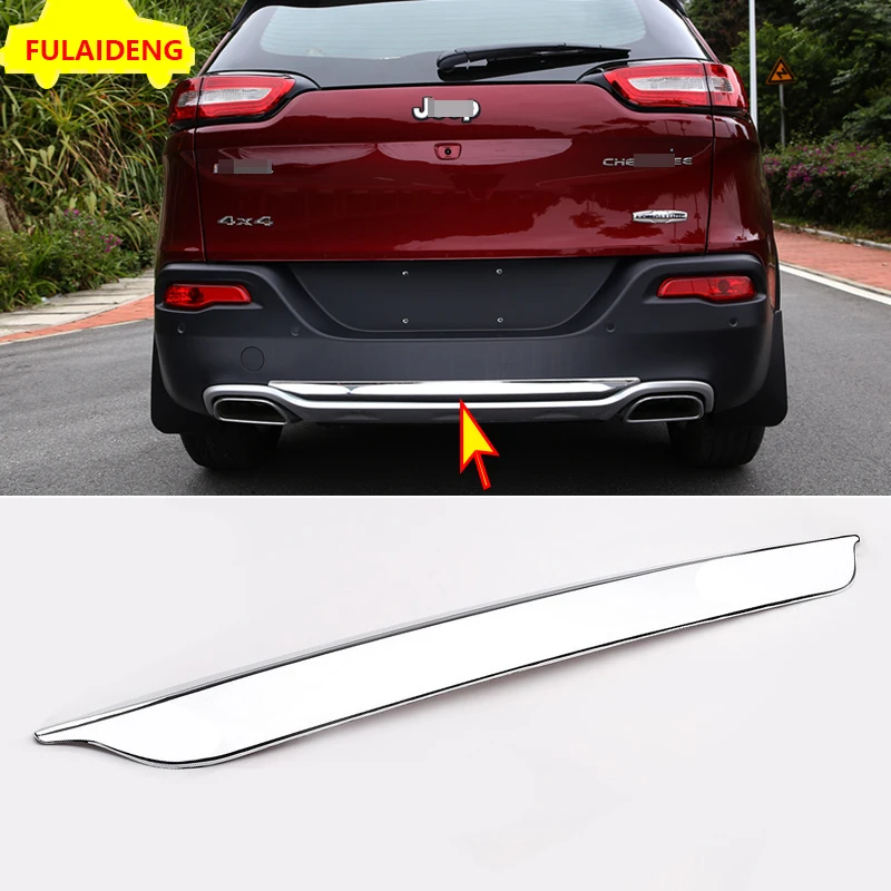 

1pcs For Jeep Cherokee KL 2014-2018 ABS Chrome Rear Trunk Lid Tailgate Door Cover Trim Car Styling Accessories