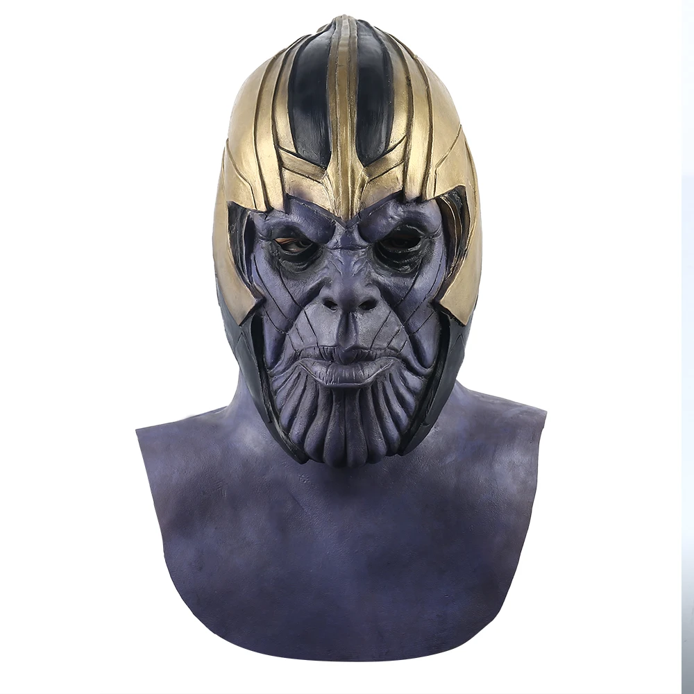 Маска Таноса новинка 2019 Мстители: Endgame Thanos маска для косплея супергероя латексная